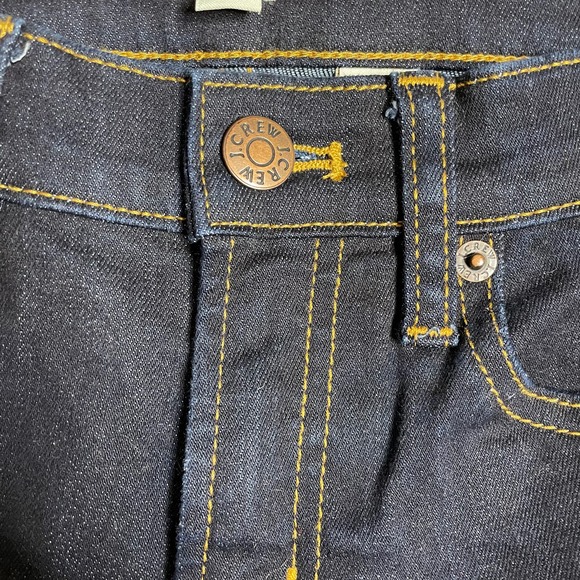 J. Crew Toothpick Skinny Jeans Dark Wash Mid Rise Women's Size 26 - Picture 4 of 7